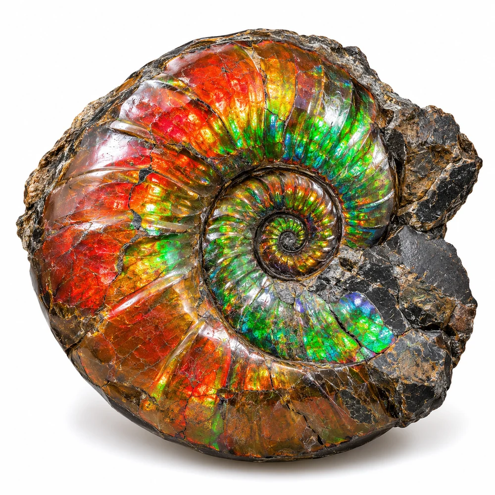 Ammolite gemstone — example specimen