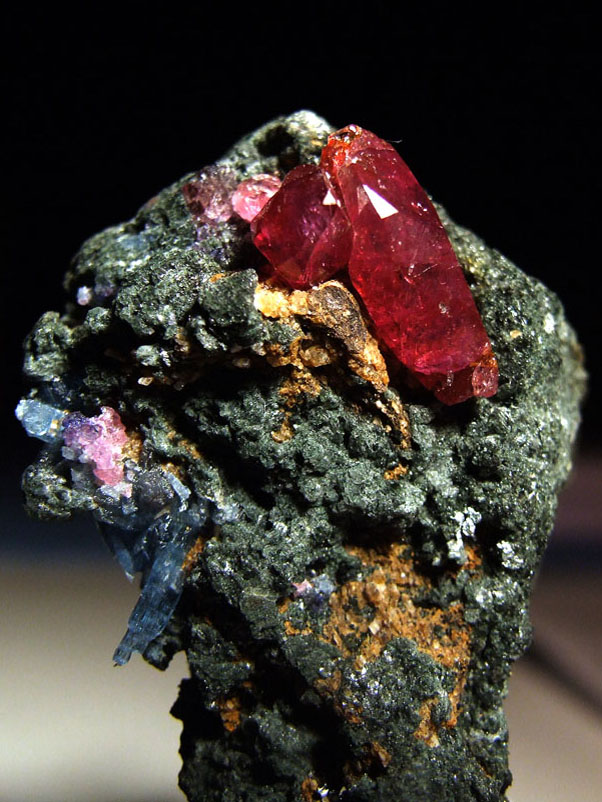 Ruby gemstone specimen