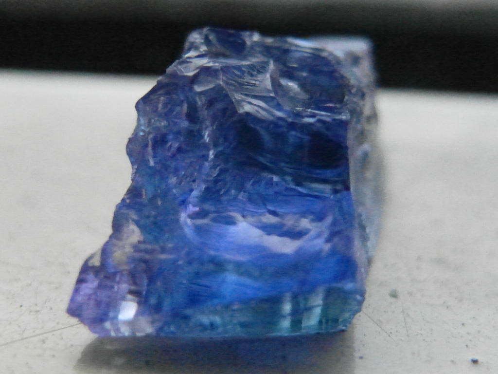Tanzanite gemstone specimen