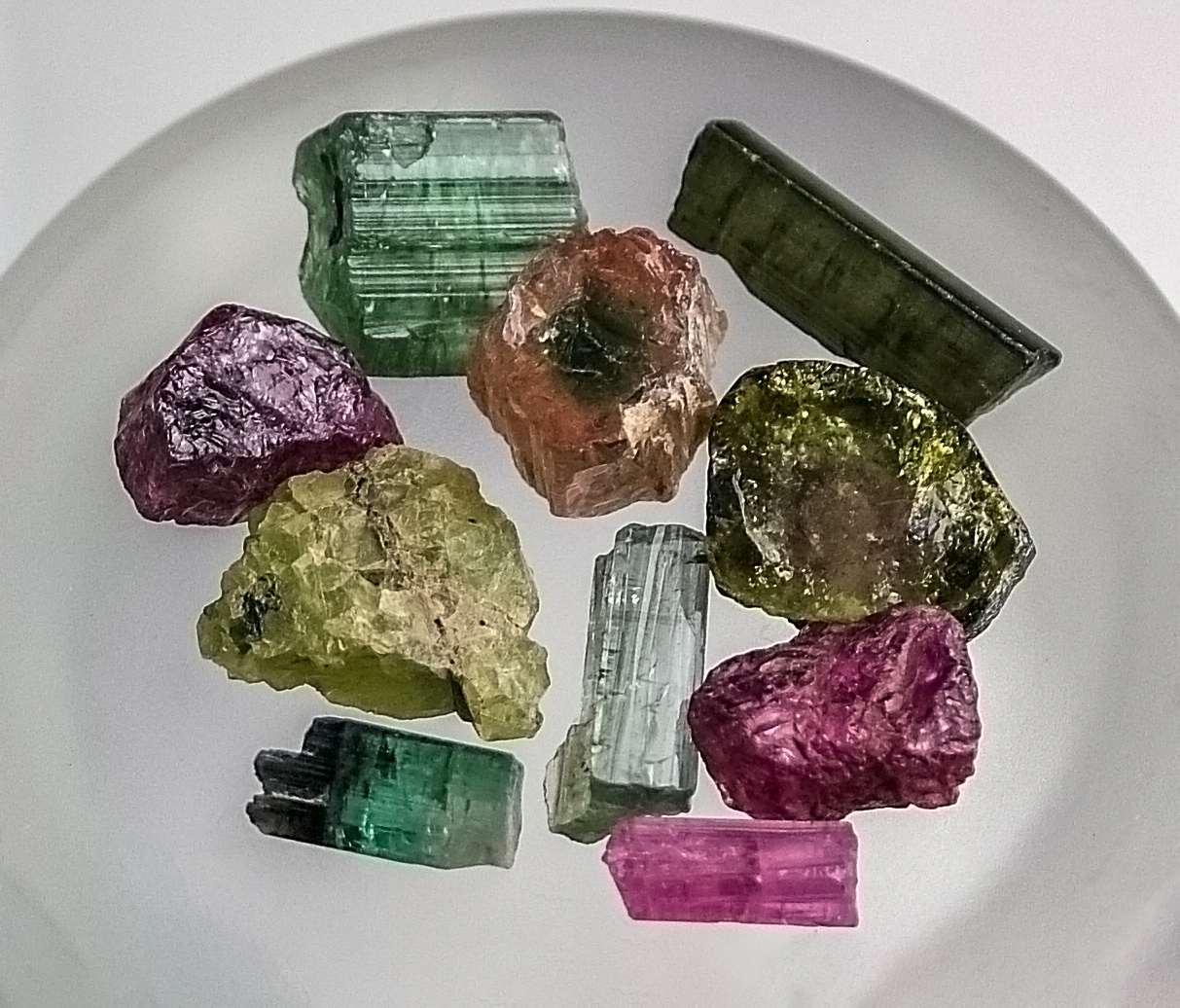Tourmaline gemstone specimen