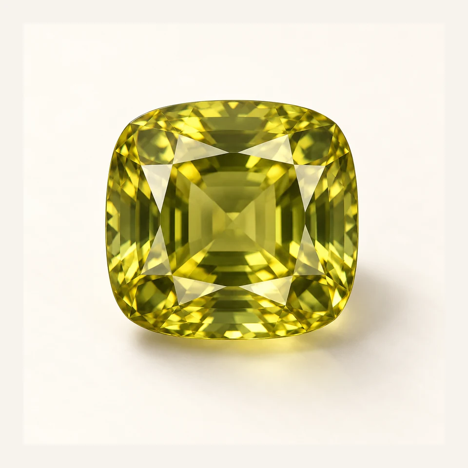 Chrysoberyl gemstone specimen
