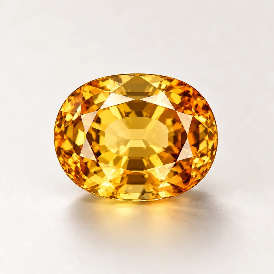 Citrine gemstone specimen